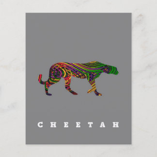 Cheetah cooles Design| Tiergeschenk Flyer