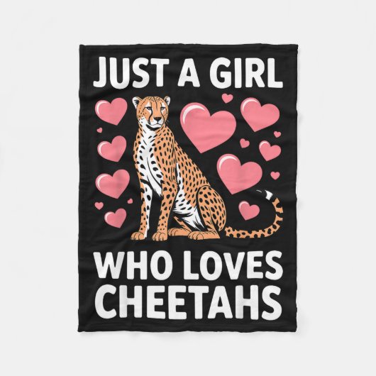 Cheetah Costume For Women Girls African Cheetah Lo Fleecedecke (Vorderseite)