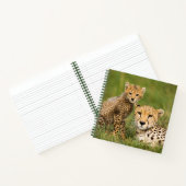 Cheetah Cub and Parque in Gras Notizblock (Innenseite)