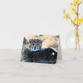 Cheetah cub anpassbare Karte (Gelbe Blume)