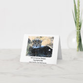 Cheetah cub anpassbare Karte (Rückseite)