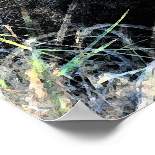 Cheetah cub Leinwand Poster (Ecke)