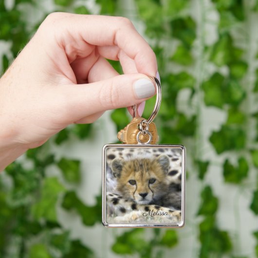 Cheetah Cub Schlüsselanhänger (Hand)