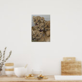 Cheetah Cubs Playing Poster (Küche)