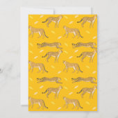 Cheetah Danke, Card Einladung (Rückseite)