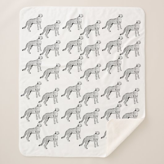 Cheetah Design Blanket Sherpadecke (Vorderseite)