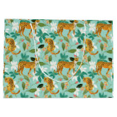 Cheetah Dschungel, Wildtiere Natur Wildkatzen Tige Große Geschenktüte (Rückseite)