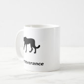 Cheetah Durchhaltevermögen Kaffeetasse (Vorderseite Links)