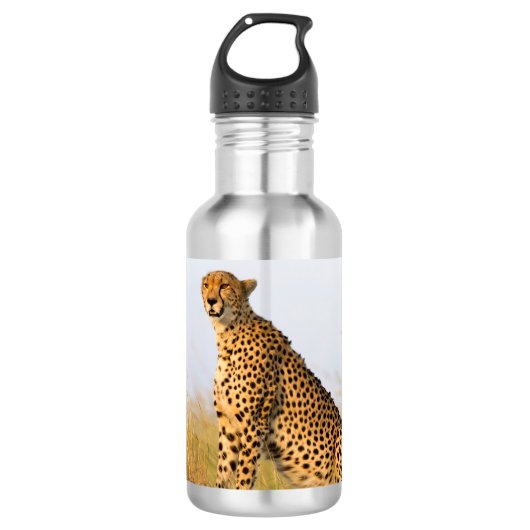 Cheetah Edelstahlflasche (Vorderseite)