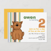 Cheetah ・ Einladung zum Geburtstag (Vorne/Hinten)