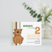 Cheetah ・ Einladung zum Geburtstag (Stehend Vorderseite)