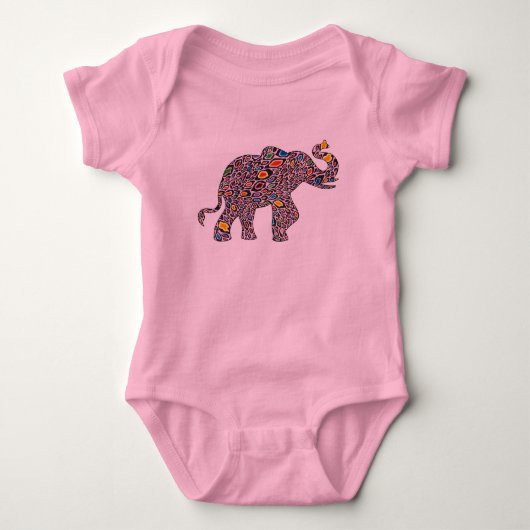 Cheetah Elephant Baby Strampler (Vorderseite)