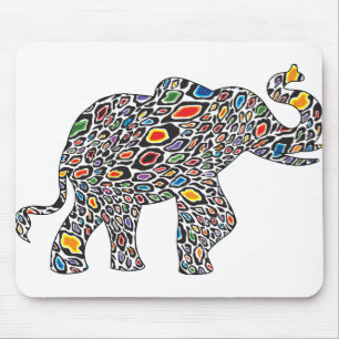Cheetah Elephant Mousepad