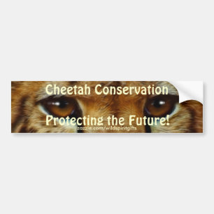 CHEETAH EYES Wildlife Conservation AUTOAUFKLEBER