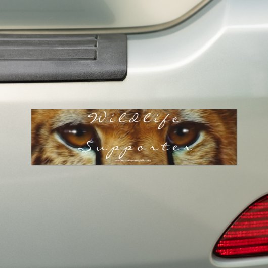 CHEETAH EYES Wildlife Supporter AUTOAUFKLEBER (Auf Auto)