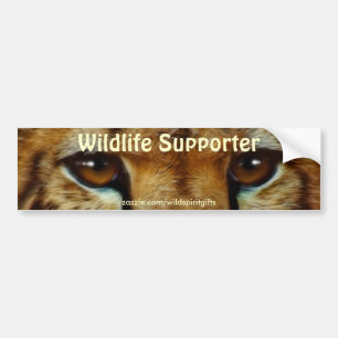 CHEETAH EYES Wildlife Supporter AUTOAUFKLEBER
