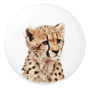 Cheetah Face Keramikknauf