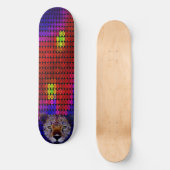 Cheetah Face Mosaik Skateboard Deck (Vorderseite)