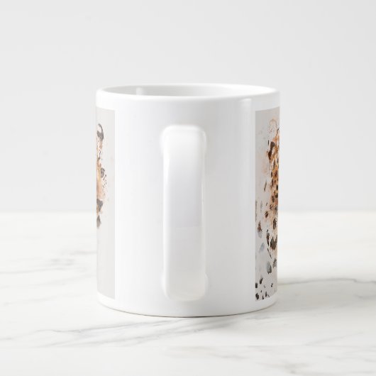 CHEETAH FACE MUG Jumbo-Tasse (Rückseite)