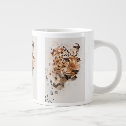 CHEETAH FACE MUG Jumbo-Tasse (Rechts)