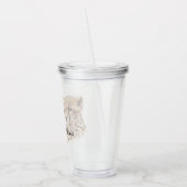 Cheetah Face Personalisiert Acryltrinkbecher (Links)