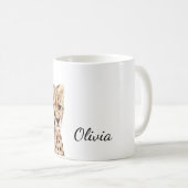Cheetah Face Personalisiert Kaffeetasse (VorderseiteRechts)