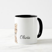 Cheetah Face Personalisiert Kaffeetasse (VorderseiteRechts)