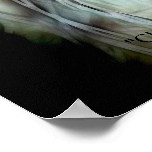 CHEETAH FACE Vertical Art Poster (Ecke)