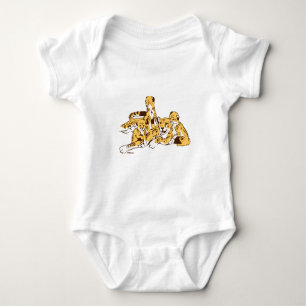 Cheetah Family Baby Strampler