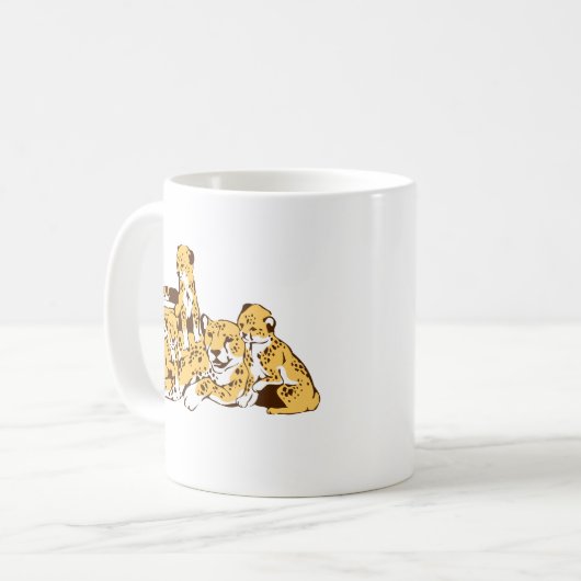 Cheetah Family Kaffeetasse (Vorderseite Links)