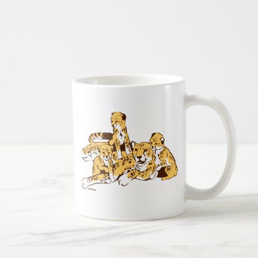 Cheetah Family Kaffeetasse (Rechts)