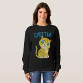 Cheetah Fastest Cat Cheetah Sweatshirt (Vorne ganz)