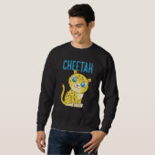 Cheetah Fastest Cat Cheetah Sweatshirt (Vorne ganz)