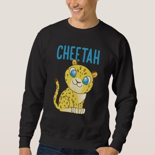 Cheetah Fastest Cat Cheetah Sweatshirt (Vorderseite)