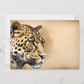 Cheetah Flat Danke Karte (Rückseite)