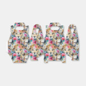 Cheetah Floral Boho Wasserfarben-Muster Geschenkschachtel (Ungefaltet)