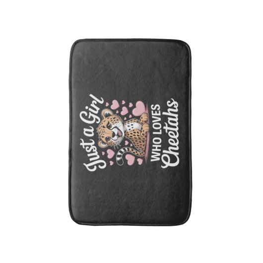 Cheetah Funny Quote  Badematte (Vorderseite Vertikal)