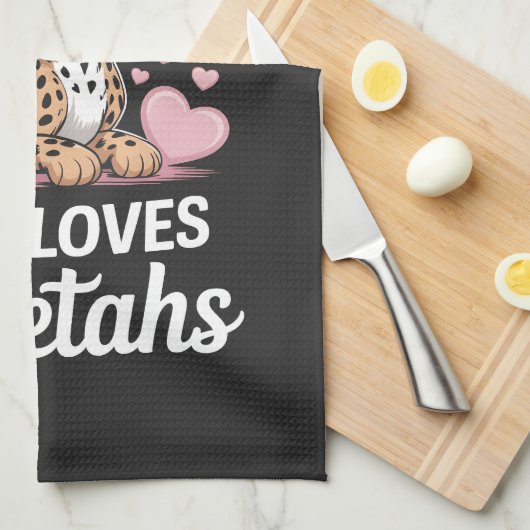 Cheetah Funny Quote  Geschirrtuch (Viertel Falte)