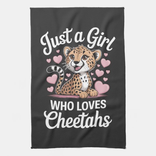 Cheetah Funny Quote Geschirrtuch (Vertikal)