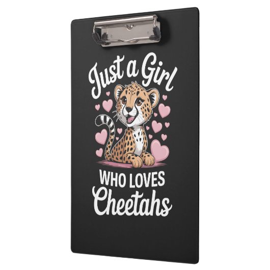 Cheetah Funny Quote  Klemmbrett (Links)