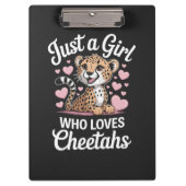 Cheetah Funny Quote  Klemmbrett (Vorderseite)