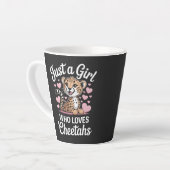 Cheetah Funny Quote  Milchtasse (Linke Ecke)