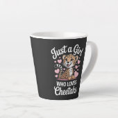 Cheetah Funny Quote  Milchtasse (Rechte Ecke)