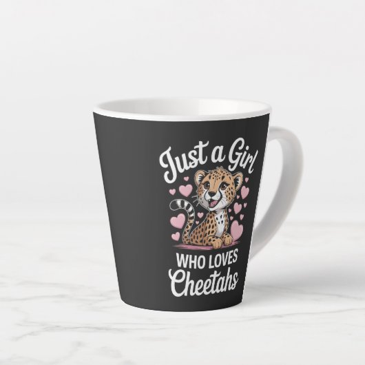 Cheetah Funny Quote  Milchtasse (Rechte Ecke)