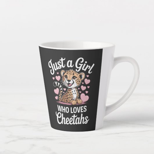 Cheetah Funny Quote  Milchtasse (Rechts)