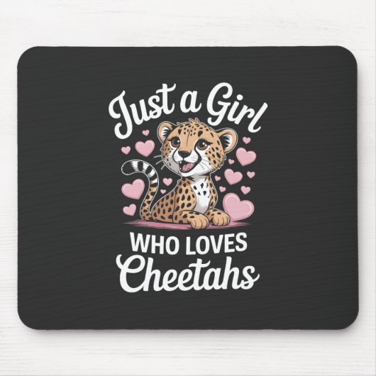 Cheetah Funny Quote  Mousepad (Vorne)
