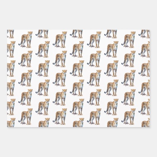 Cheetah Geschenkpapier Set (Vorderseite 3)