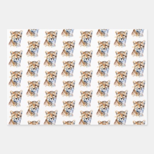 Cheetah Geschenkpapier Set (Vorderseite 2)