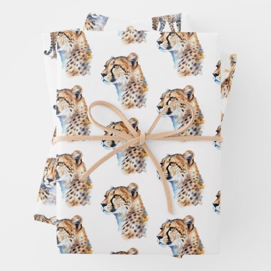 Cheetah Geschenkpapier Set (Beispiel)