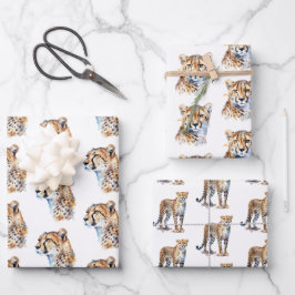 Cheetah Geschenkpapier Set